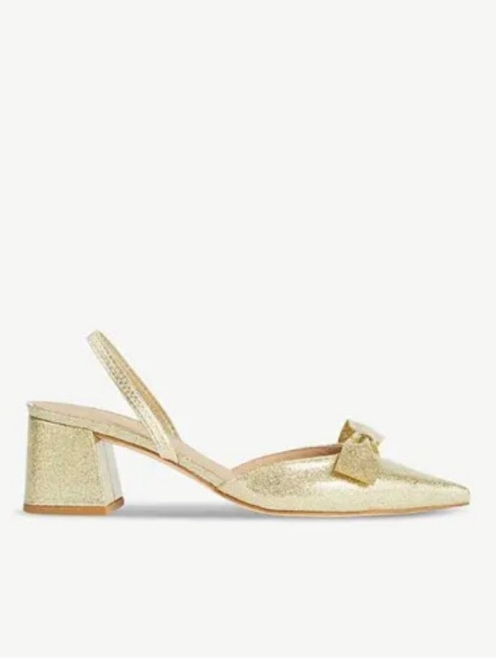 NWOB LK Bennett Cadence Bow-front Glitter Sandals. Spain.  Size 37/US 6.5-7.